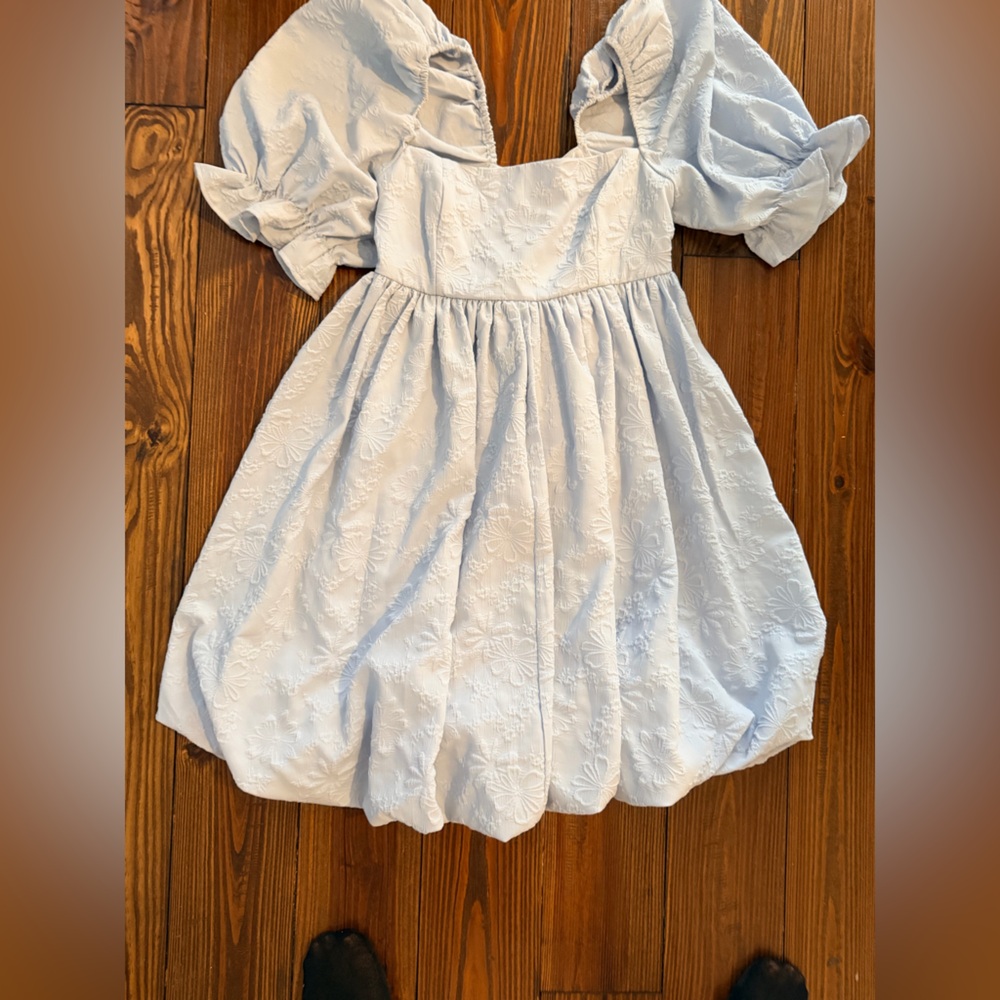 Elegant Blue Mini Dress